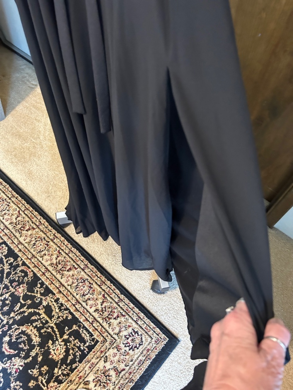 LULUS  BLACK MAXI DRESS WITH SWEETHEART BODICE AJUSTABLE STRAPS SMALL - Picture 6 of 15
